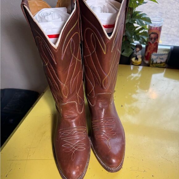 Vintage Cowboy Boots Sz 10 - Picture 3 of 8